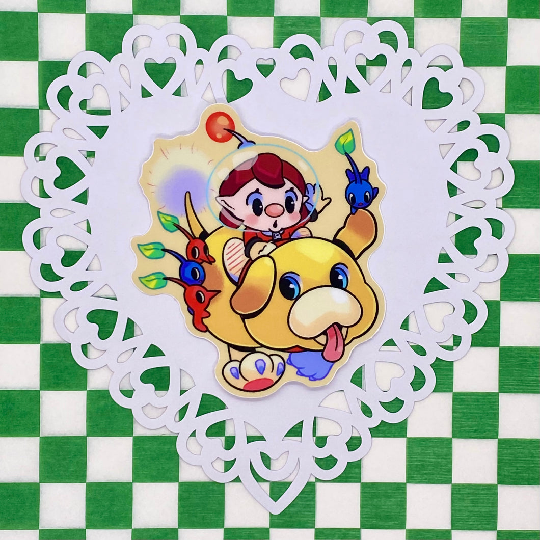 Pikmin & Oatchi Vinyl Sticker