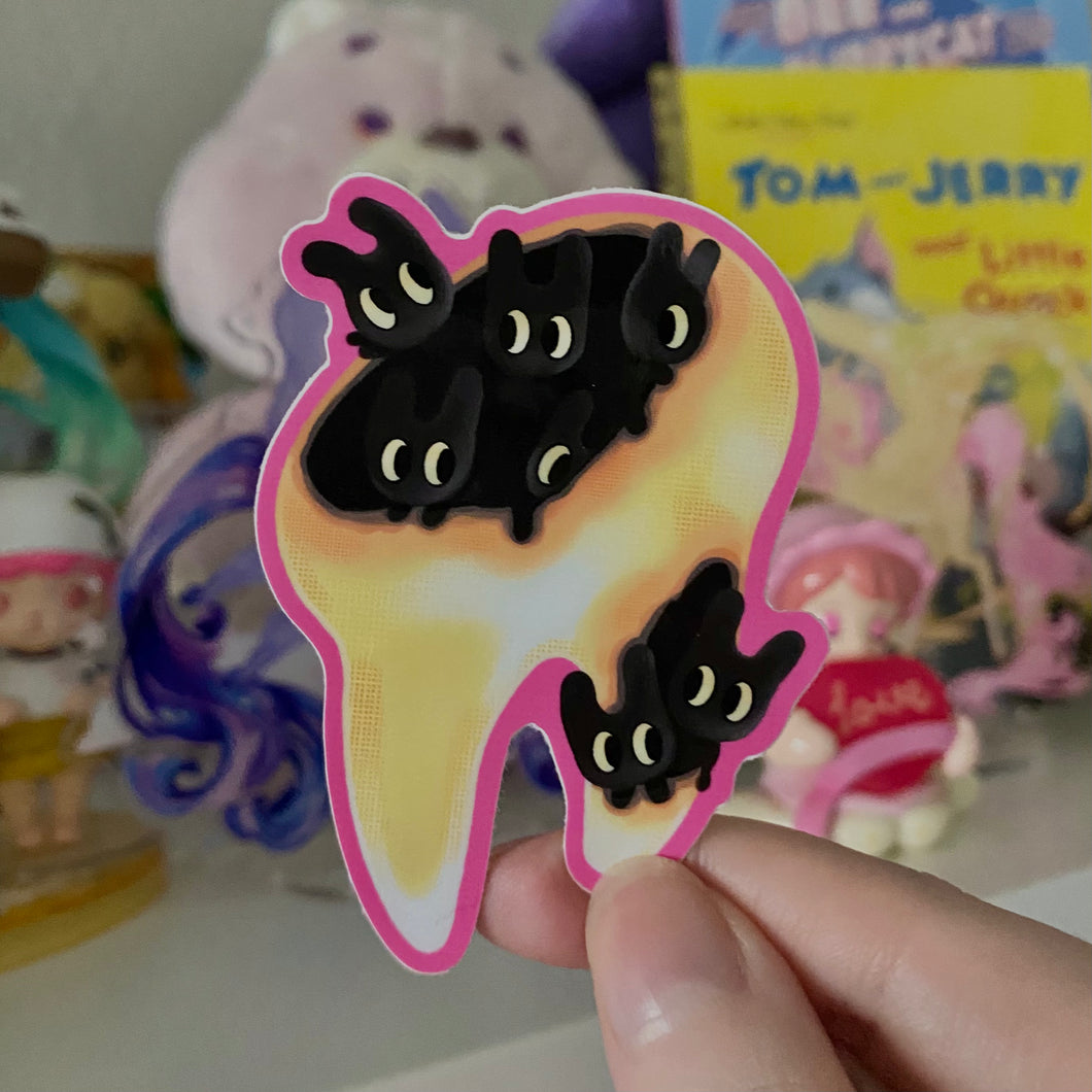 Tooth Decay Bunnies Vinyl Sticker