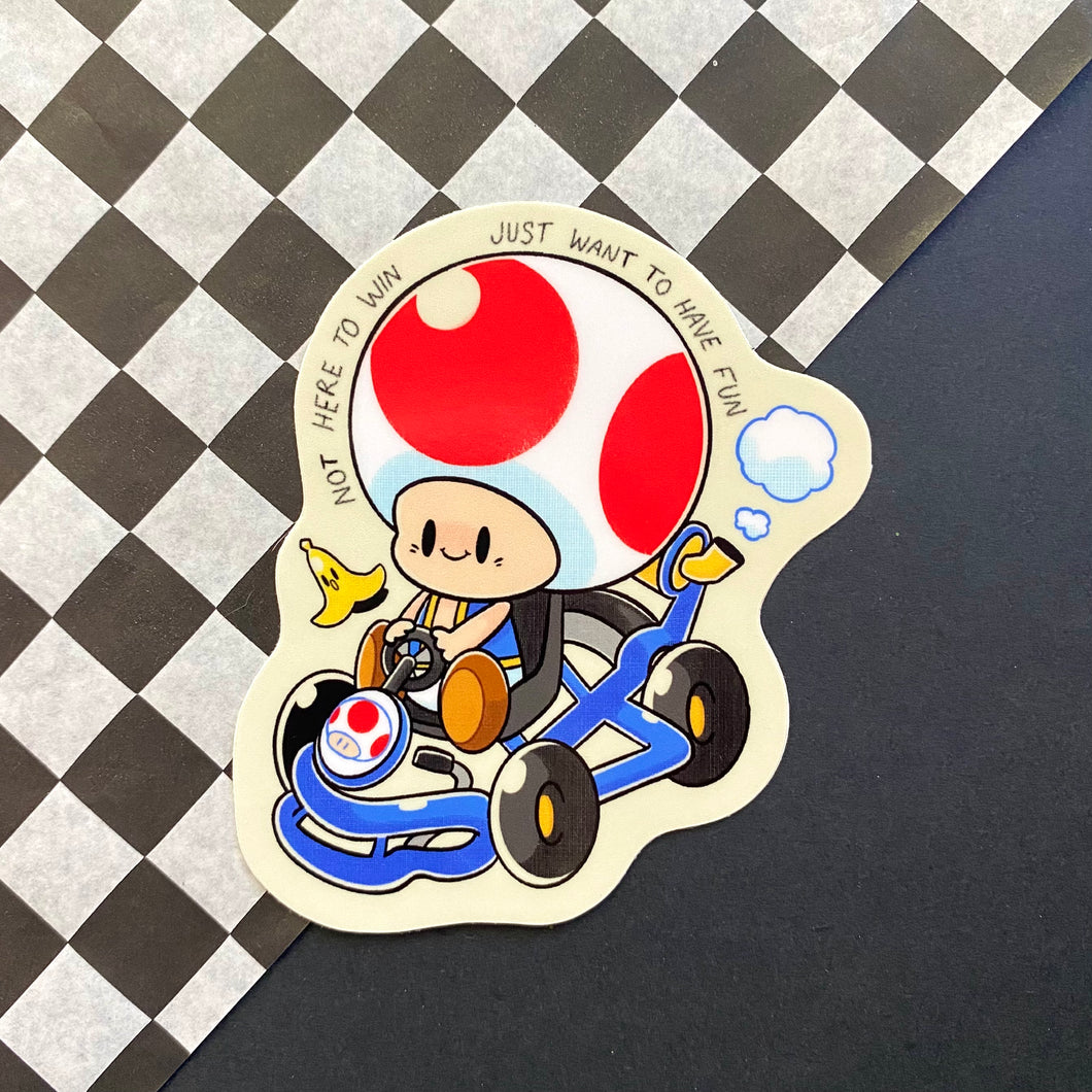 Kartin' Around Vinyl Sticker