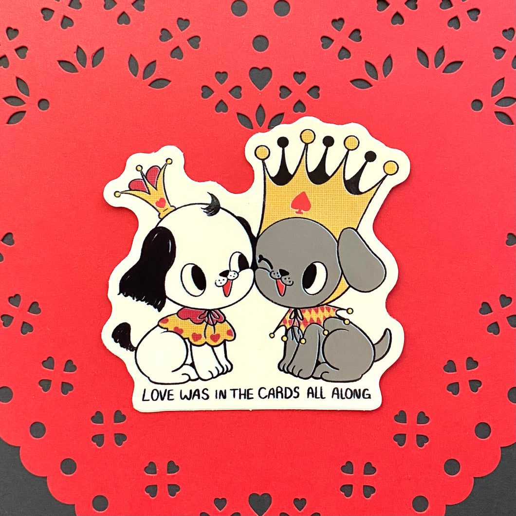 Love was in the Cards Vinyl Sticker
