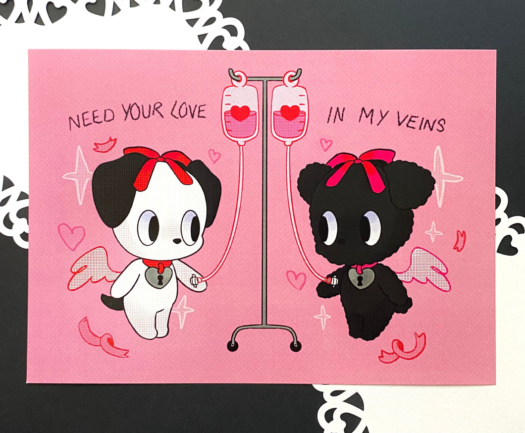 Love in Veins Mini Print