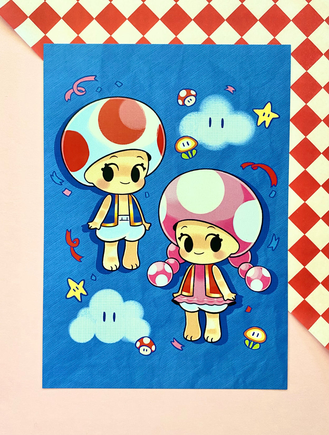 *RETIRING* Sonny Angel Toad & Toadette Mini Print