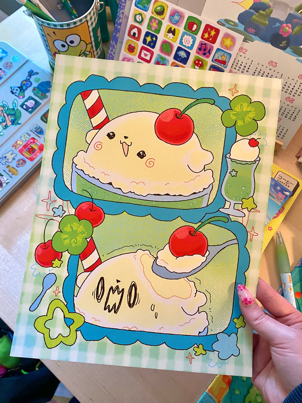 Melon Soda Pup 8.5x11 Print