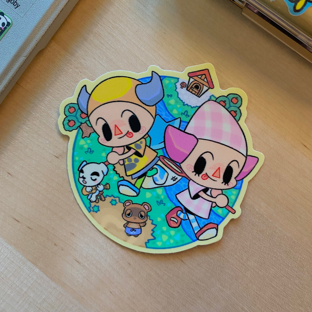 Animal X-ing Vinyl Sticker